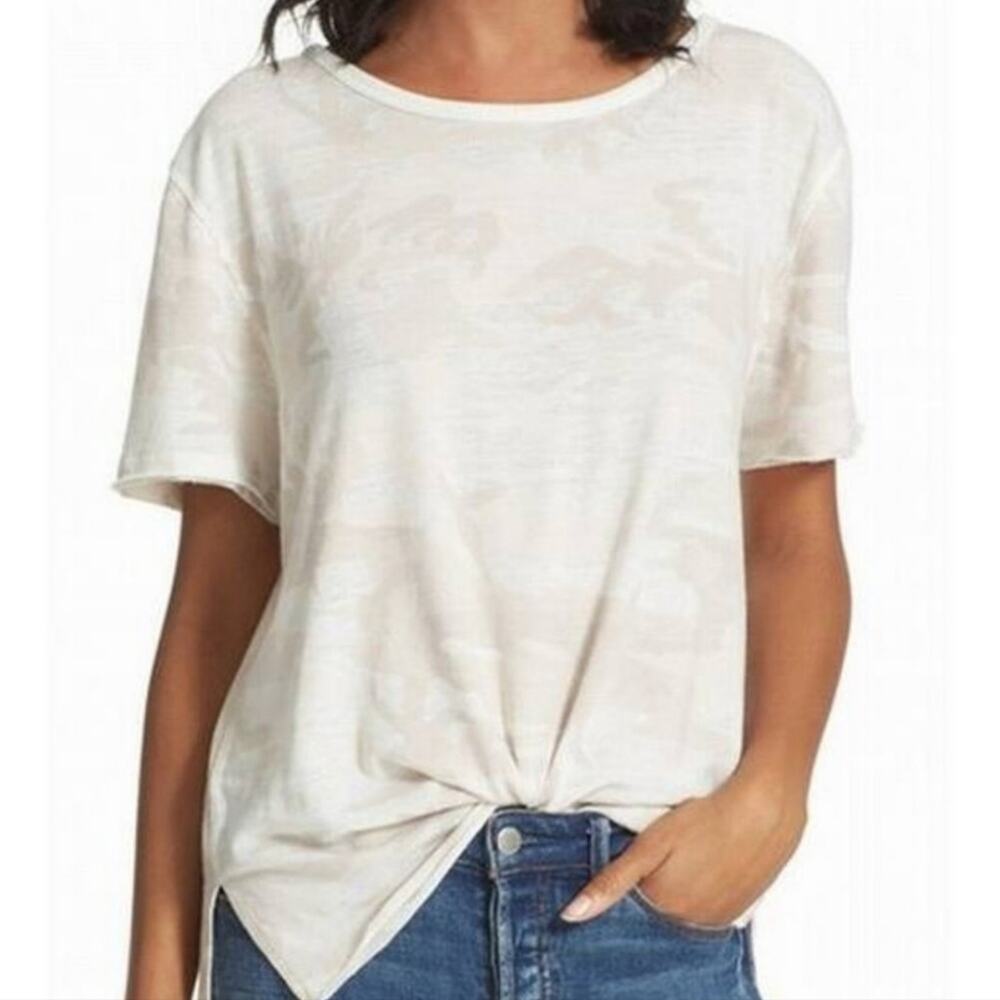 Free People We the Free Camo Clare Oversized T-shirt Tee Top - size xs
